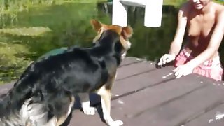 Amateur serbian Natasha in the boat