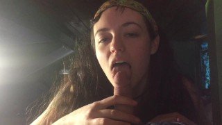 Licking and sucking cock