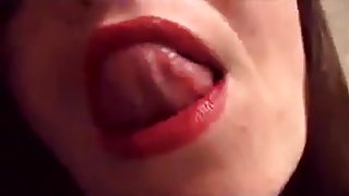 Lips close-up mature dirty talk JOI