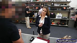 Pawnkeeper made a deal with busty business lady and fucked