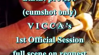 BBB Preview: Vicca's 1st official cumshot (shotglass) (cumshot only)