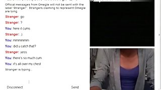 Horny small titted girl plays with her hairy pussy for a stranger on omegle